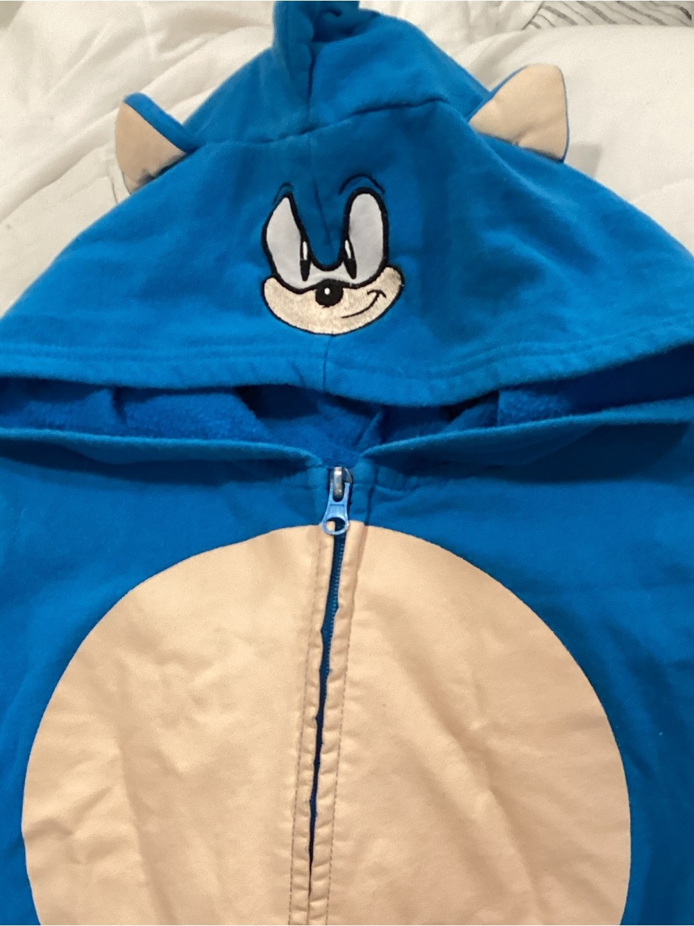 UNISEX Kids Sonic the Hedgehog Full zip hoodie Medium